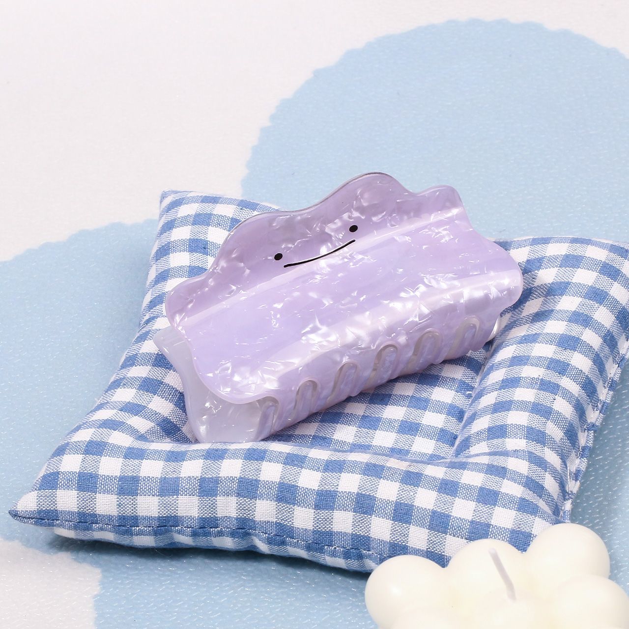 Hair Bundles - Fermaglio per capelli Pokémon Ditto viola,