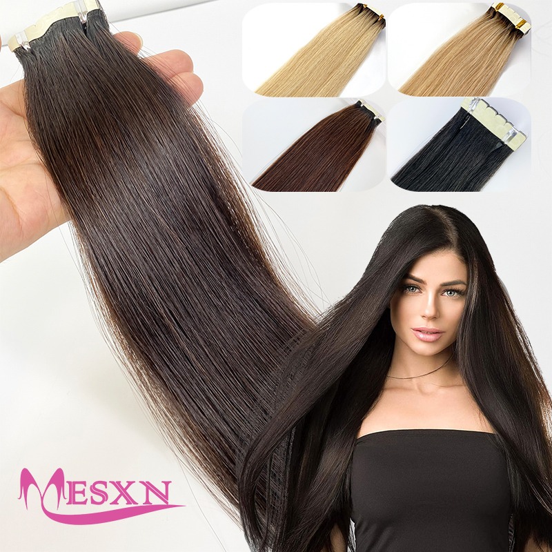Invisible Tape In Extensions Real Hair - Mini nastro dritto nelle estensioni dei
