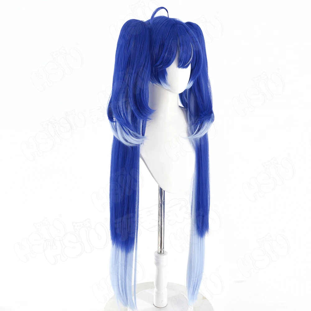 Synthetic Wigs - Parrucca sintetica lunga blu e bianca