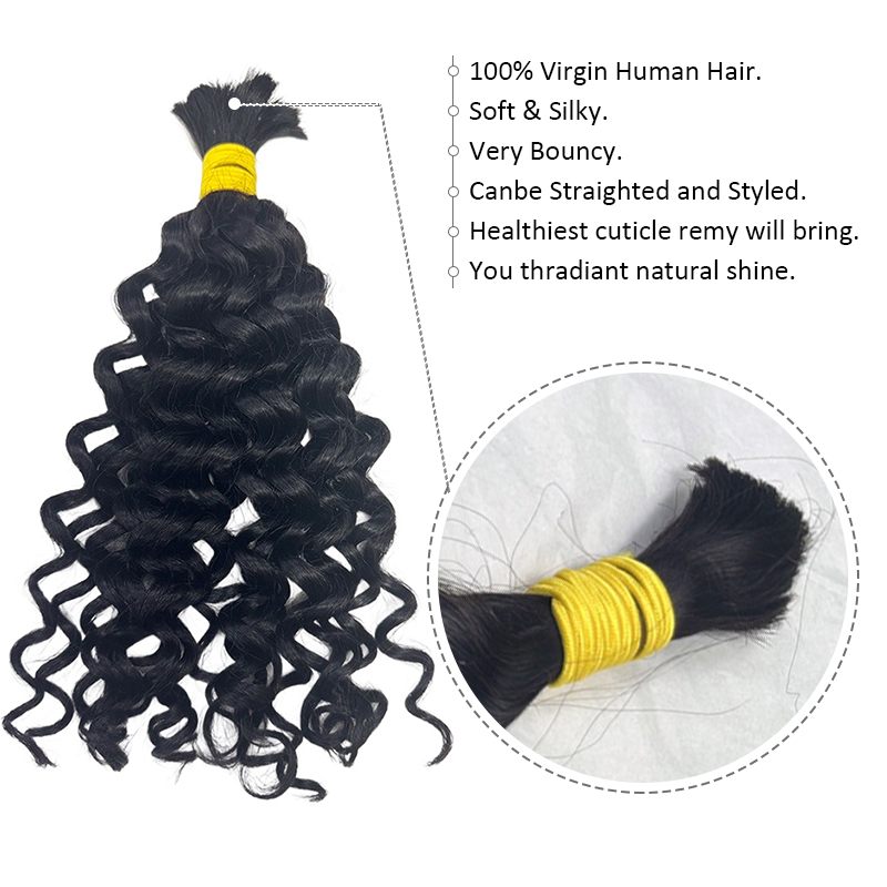 Capelli Umani per Trecce Boho, - Water Wave Bulk Human Hair For Braiding recensione e prezzo