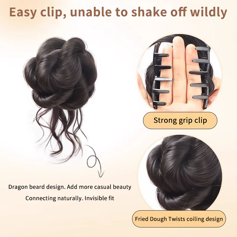 NUOVO Chignon Sintetico, Chign - Claw Clip Messy Bun Hair Piece recensione e prezzo