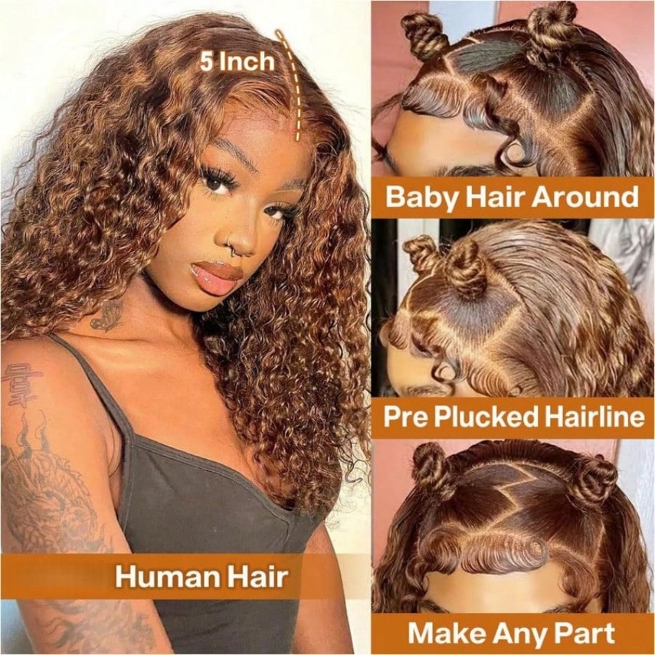 Parrucca corta riccia con cioc - Glueless Wear And Go Human Hair Wig recensione e prezzo